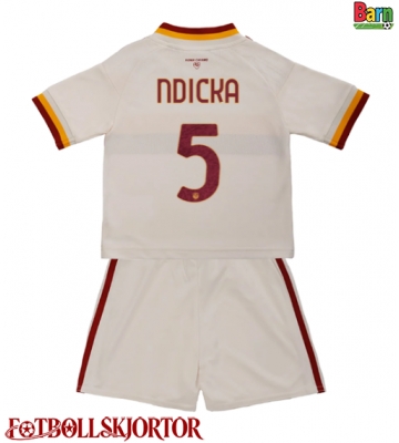 AS Roma Evan Ndicka #5 Borta Kläder Barn 2026-27 Kortärmad (+ Korta byxor)